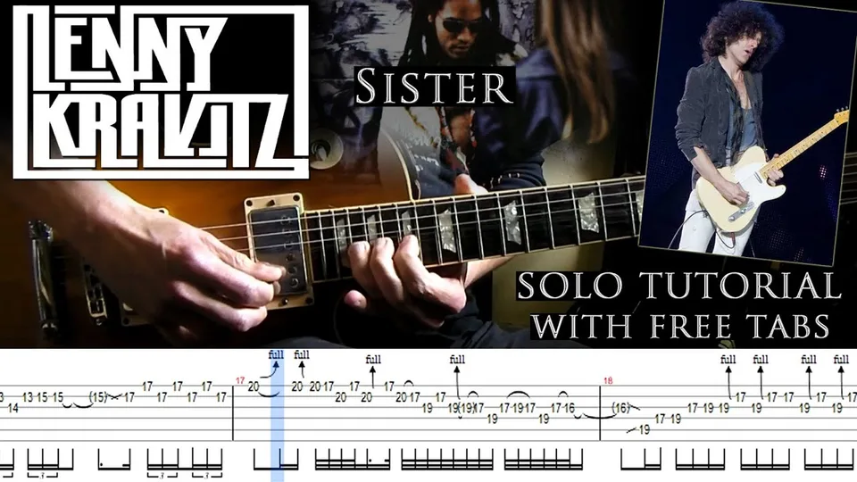 Lenny Kravitz - Sister guitar tab