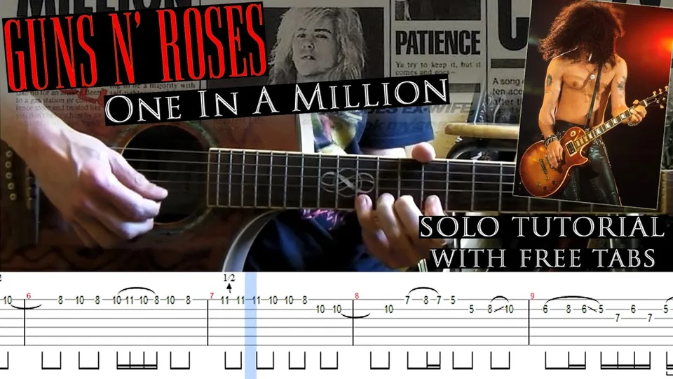 Guns N' Roses - One in a Million guitar tab