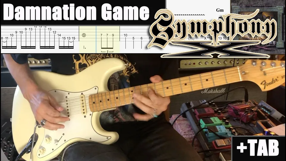 Symphony X - Damnation Game Intro guitar tab
