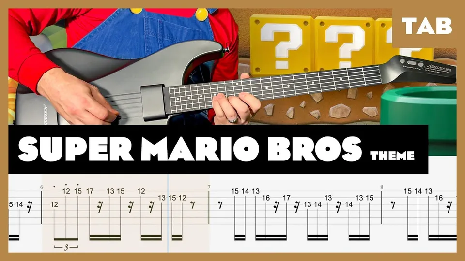 Super Mario Bros. - Ground Theme guitar tab