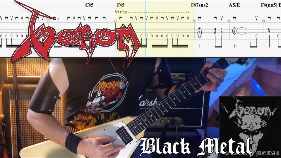 Venom - Black Metal guitar tab