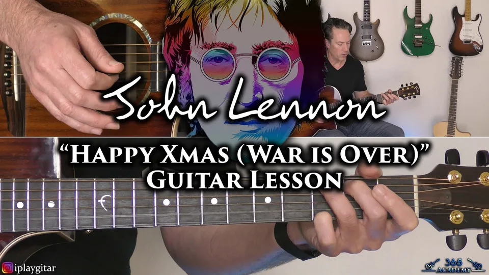 John Lennon - Happy Xmas guitar lesson