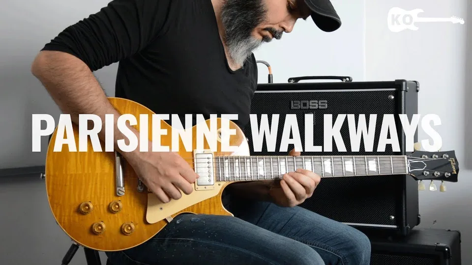 Gary Moore - Parisienne Walkways guitar cover