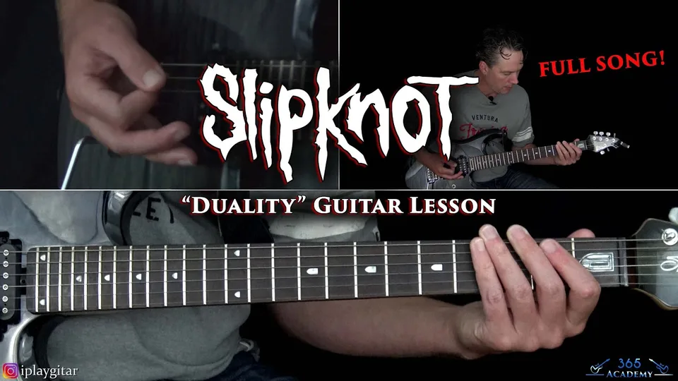 Slipknot - Duality guitar lesson