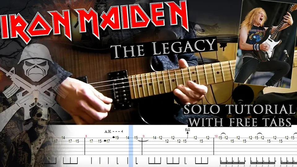 Iron Maiden - The Legacy Janick Gers guitar tab