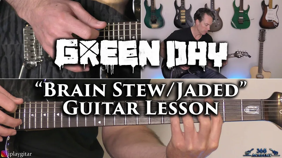 Green Day - Brain Stew/Jaded guitar lesson