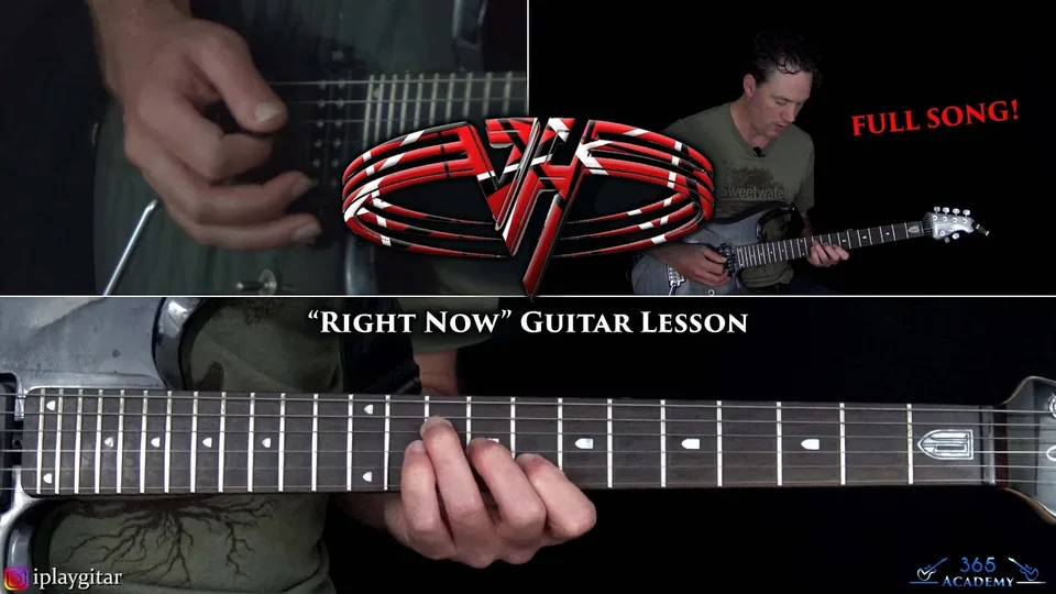 Van Halen - Right Now guitar lesson
