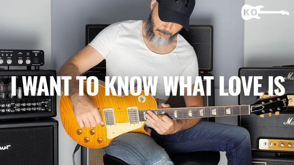 Foreigner - I Want To Know What Love Is guitar cover