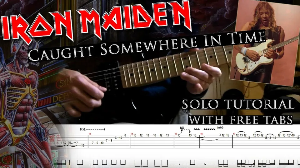 Iron Maiden - Caught Somewhere In Time Dave Murray's guitar tab