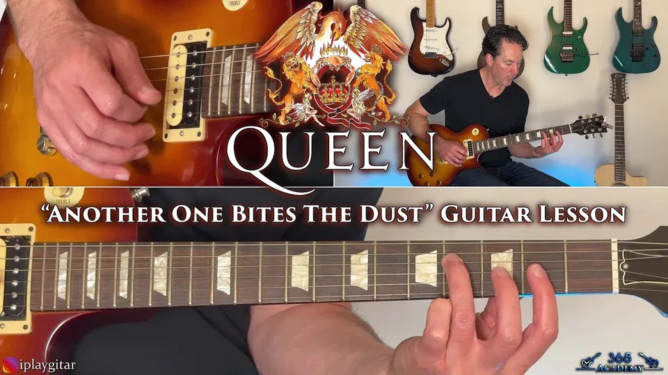 Queen - Another One Bites The Dust guitar lesson