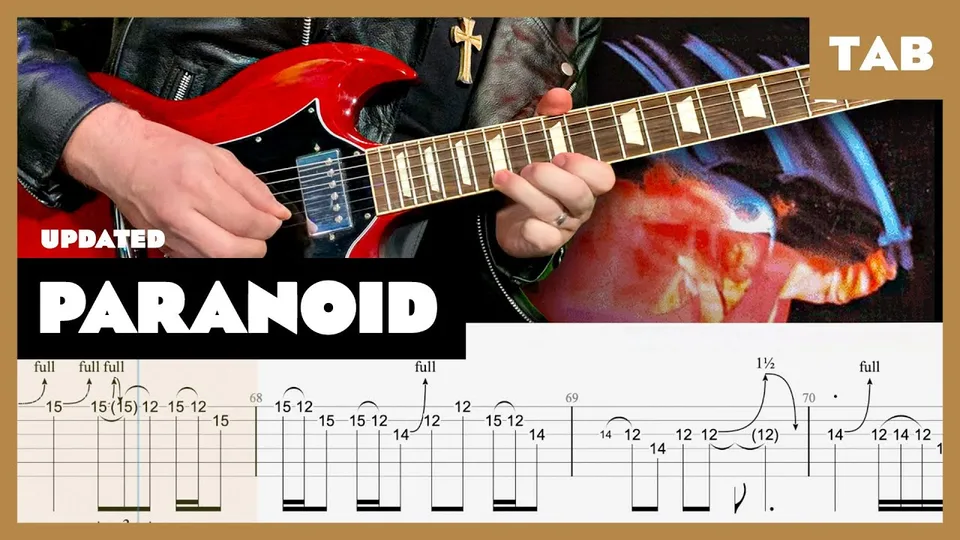 Black Sabbath - Paranoid guitar tab