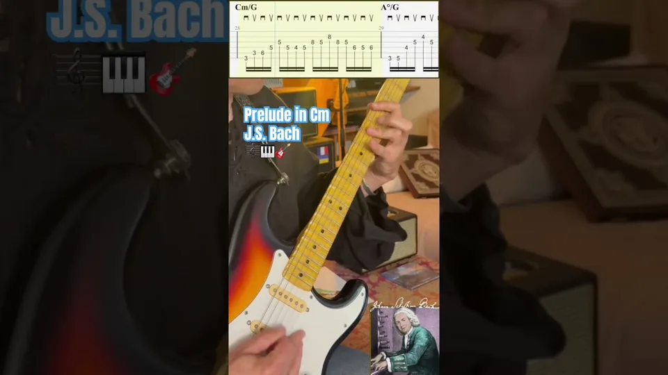 J.S. Bach - Prelude in C minor, BWV 999 guitar tab