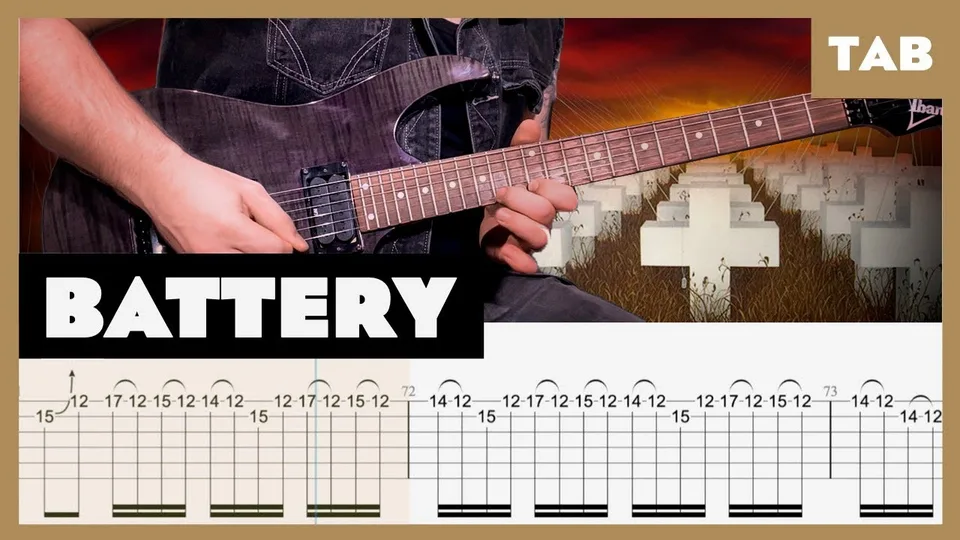 Metallica - BATTERY guitar tab