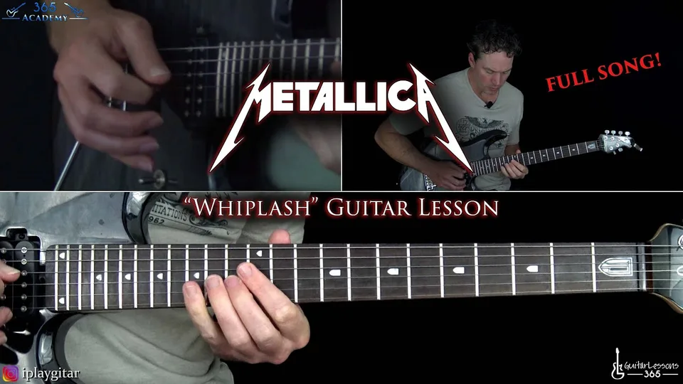Metallica - Whiplash guitar lesson