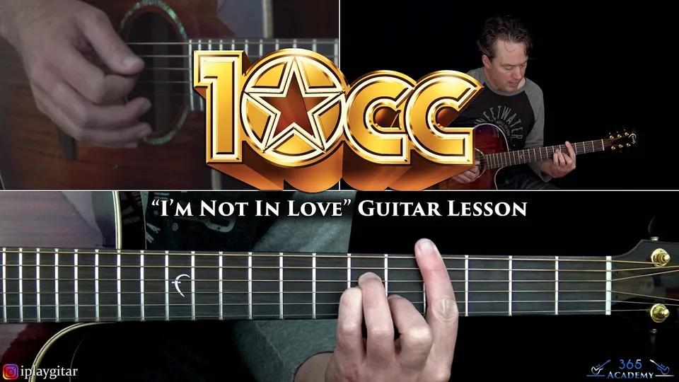 10cc - I'm Not In Love guitar lesson