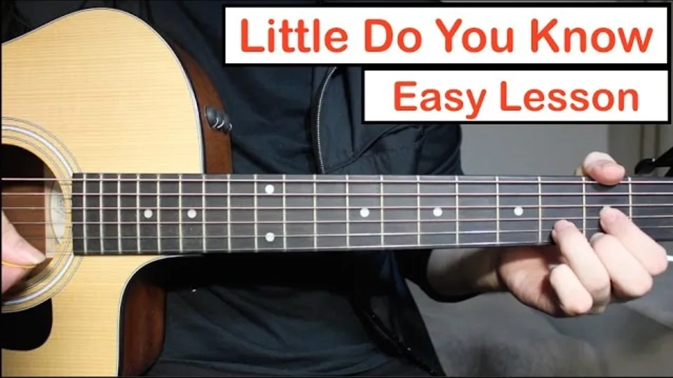 Alex & Sierra - Little Do You Know guitar lesson