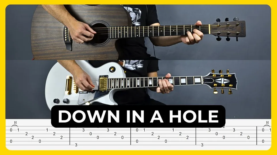 Alice In Chains - Down In A Hole guitar tab