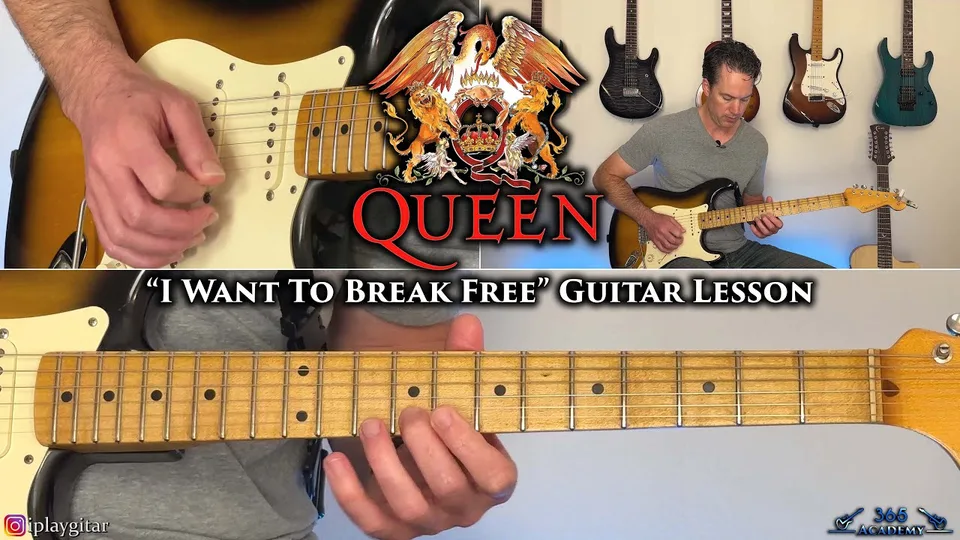 Queen - I Want To Break Free guitar lesson