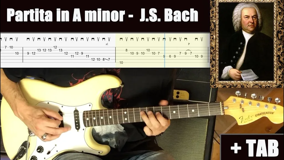 J.S. Bach - Partita in A Minor BWV 1013 guitar tab