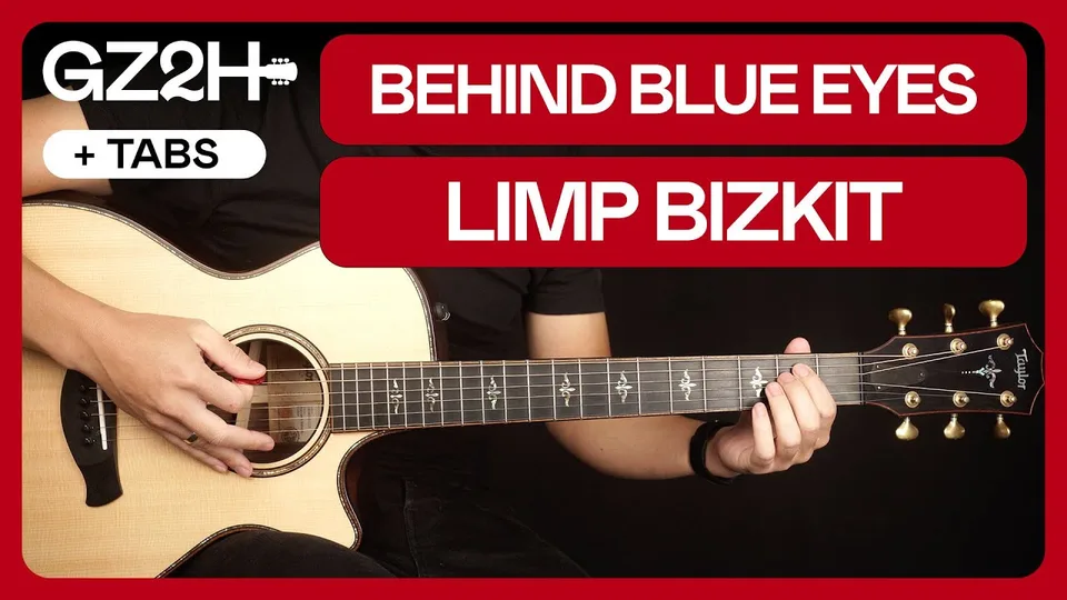 The Who - Behind Blue Eyes Limp Bizkit guitar lesson