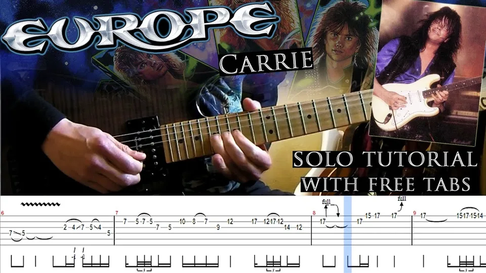 Europe - Carrie guitar tab