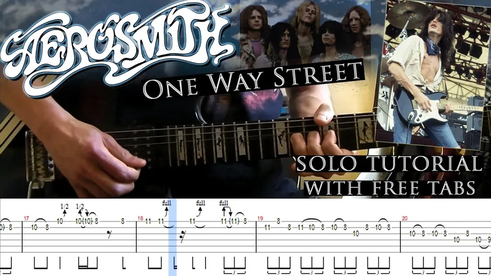 Aerosmith - One Way Street Joe Perry guitar tab