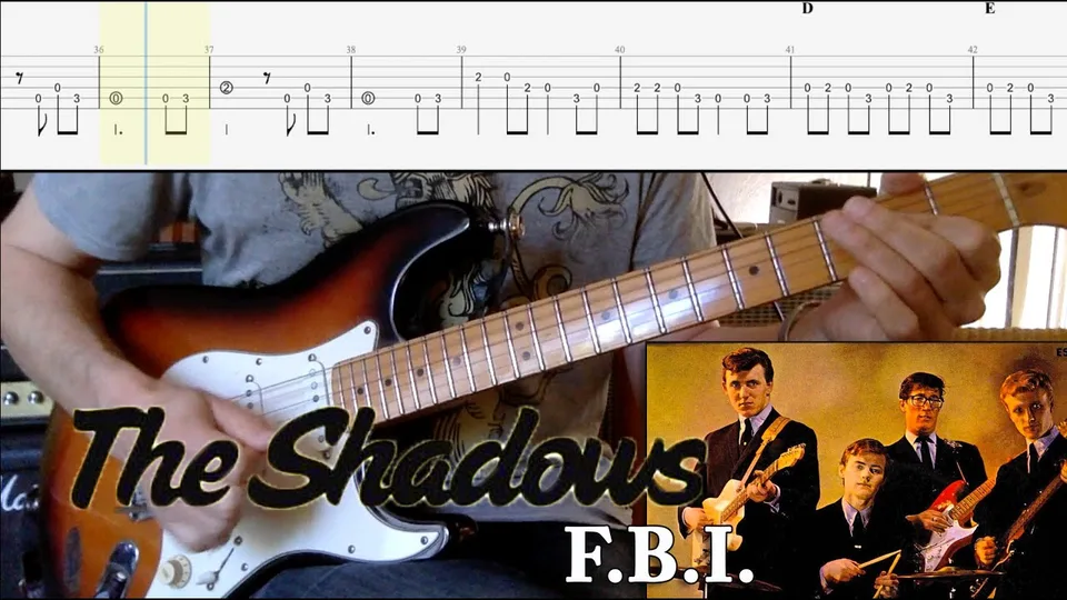 The Shadows - F.B.I. guitar tab