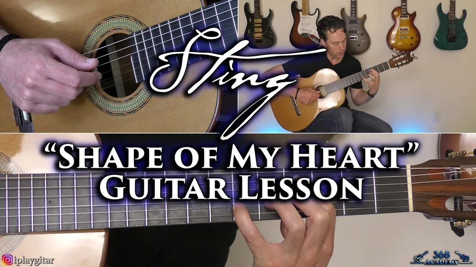 Sting - Shape of My Heart guitar lesson