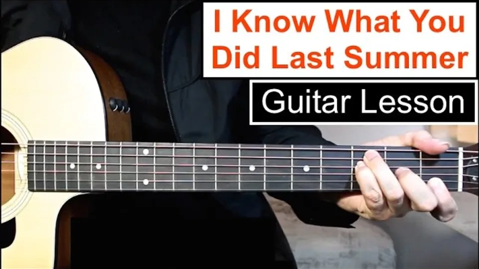 Shawn Mendes, Camila Cabello - I Know What You Did Last Summer guitar lesson