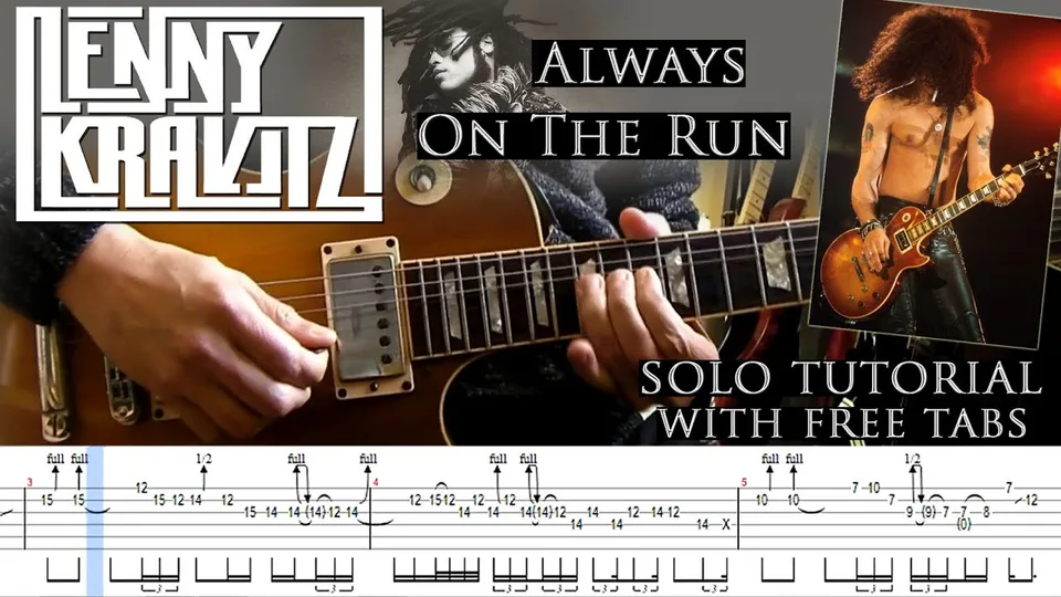 Lenny Kravitz - Always On The Run guitar tab