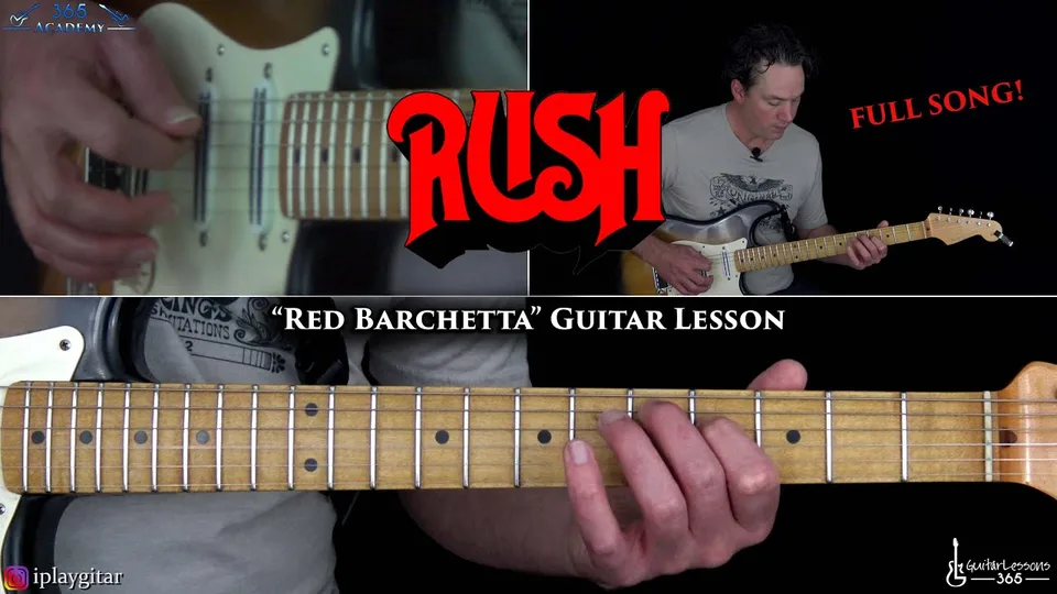 Rush - Red Barchetta guitar lesson