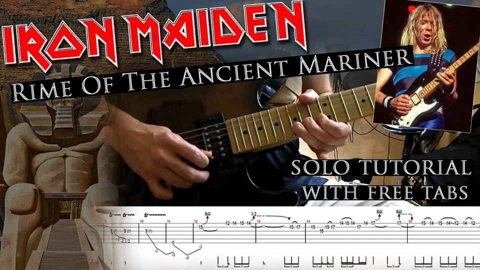 Iron Maiden - Rime Of The Ancient Mariner Dave Murray's guitar tab