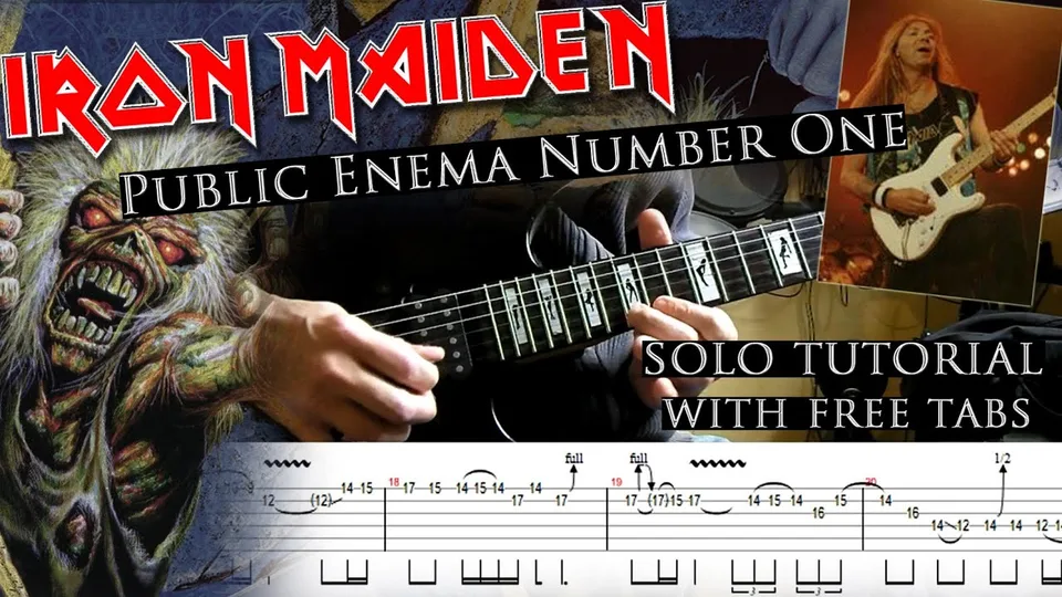 Iron Maiden - Public Enema Number One guitar tab