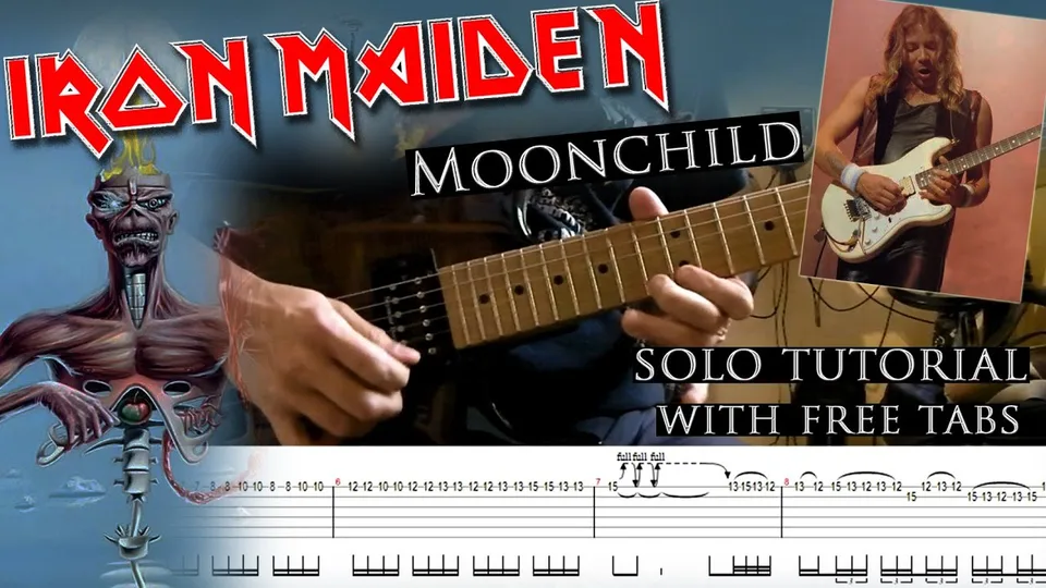 Iron Maiden - Moonchild Dave Murray's guitar tab