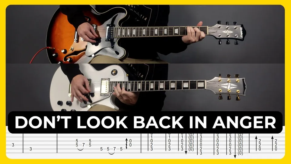 Oasis - Don't Look Back In Anger guitar tab