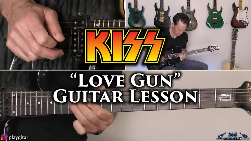 Kiss - Love Gun guitar lesson