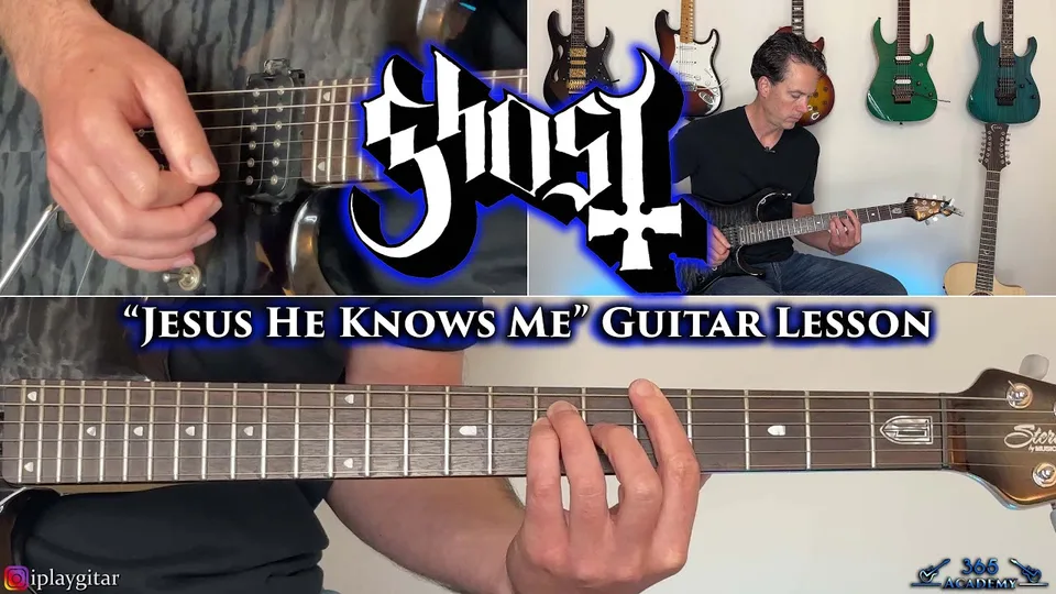Ghost - Jesus He Knows Me guitar lesson