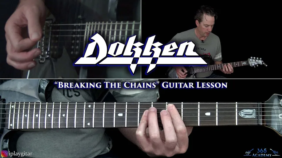 Dokken - Breaking the Chains guitar lesson