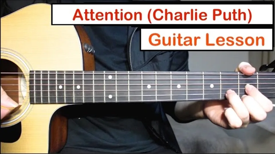 Charlie Puth - Attention guitar lesson