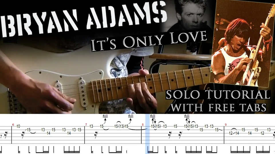 Bryan Adams - It's Only Love guitar tab