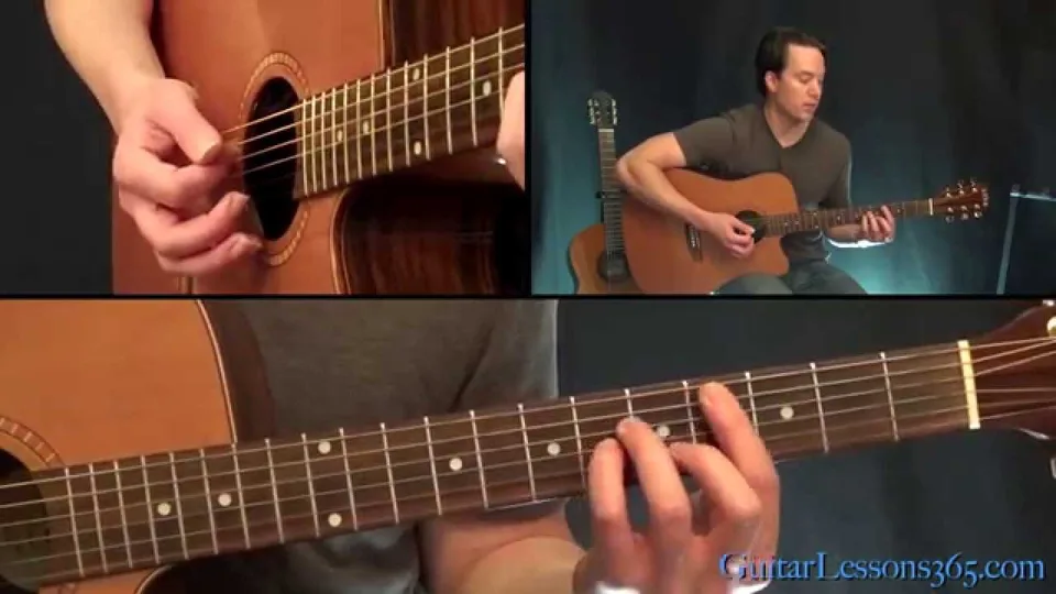 The Beatles - While My Guitar Gently Weeps - Acoustic guitar lesson