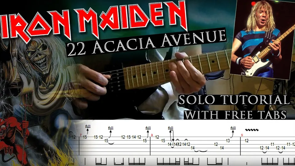 Iron Maiden - 22 Acacia Avenue Dave Murray's guitar tab
