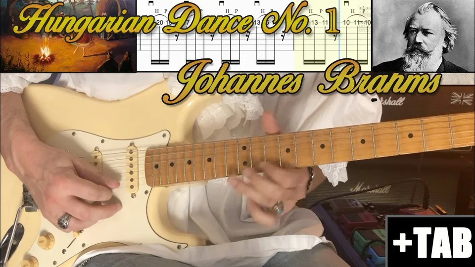 Johannes Brahms - Hungarian Dance No. 1 guitar tab
