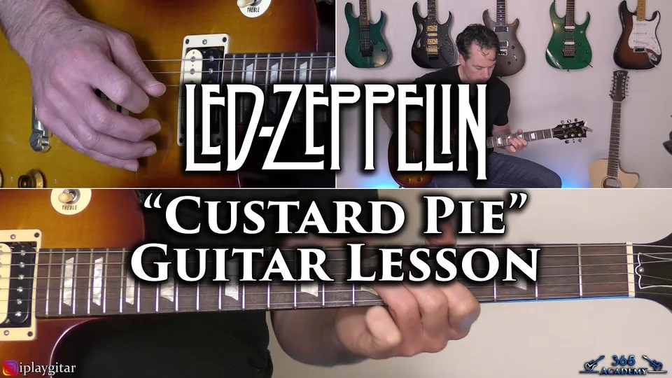 Led Zeppelin - Custard Pie guitar lesson