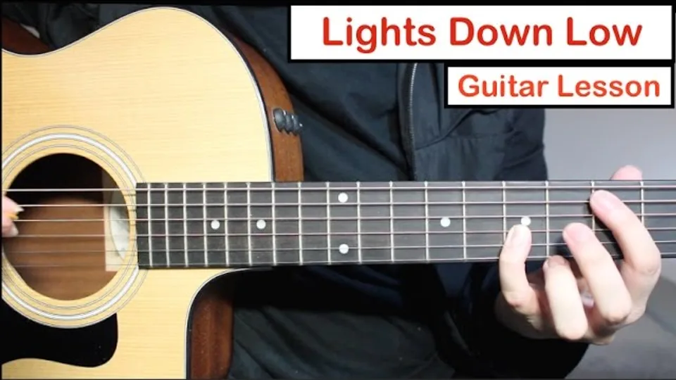 MAX - Lights Down Low guitar lesson
