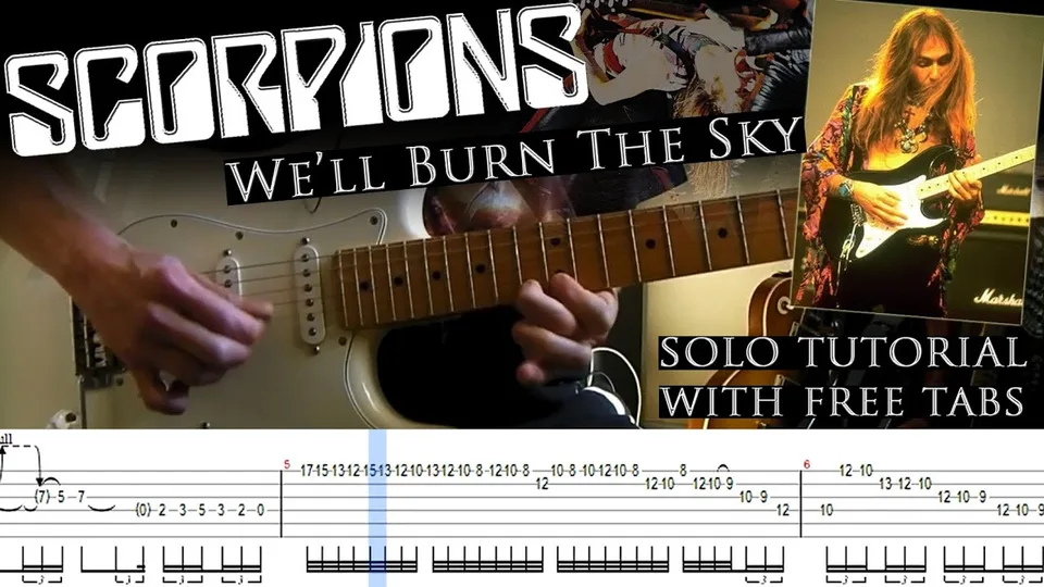 Scorpions - We'll Burn The Sky second to (with tablatures and backing tracks guitar tab