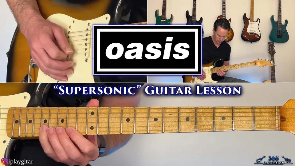 Oasis - Supersonic guitar lesson