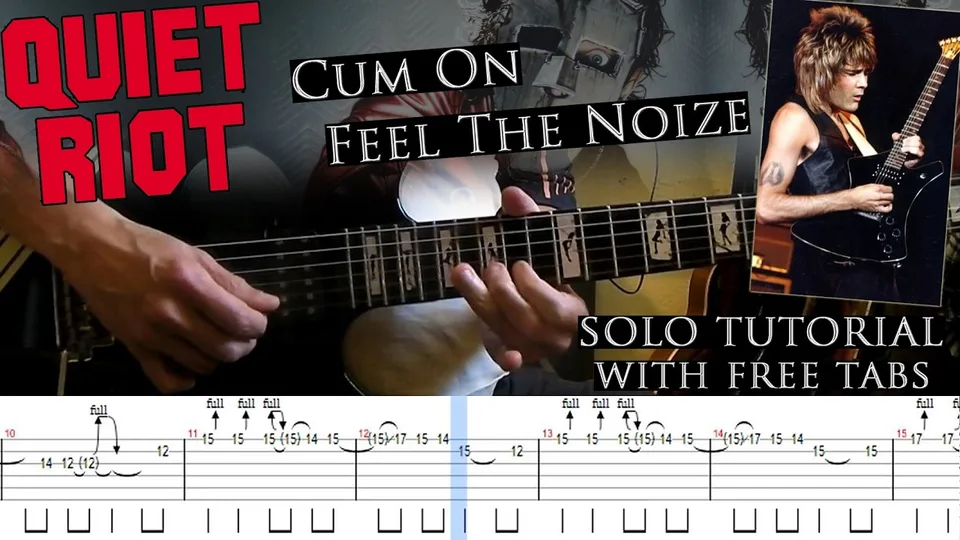 Quiet Riot - Cum On Feel The Noize guitar tab