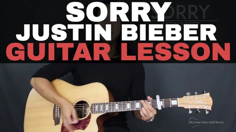 Justin Bieber - Sorry guitar lesson