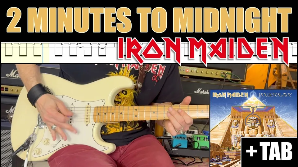 Iron Maiden - 2 Minutes To Midnight guitar tab